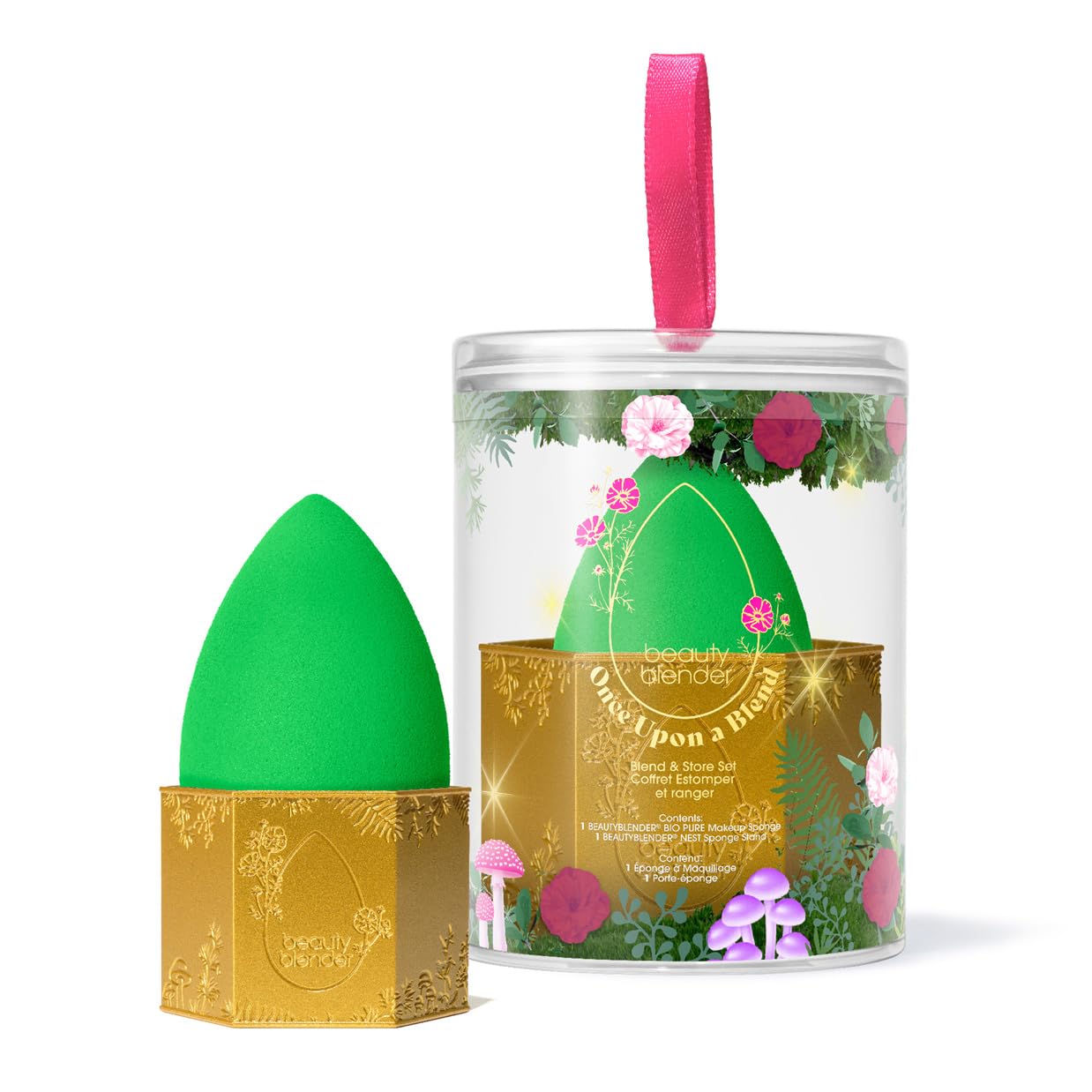 Esponja De Maquillaje Beautyblender Once Upon A Blend Con Soporte Para Nido - Venta Internacional.