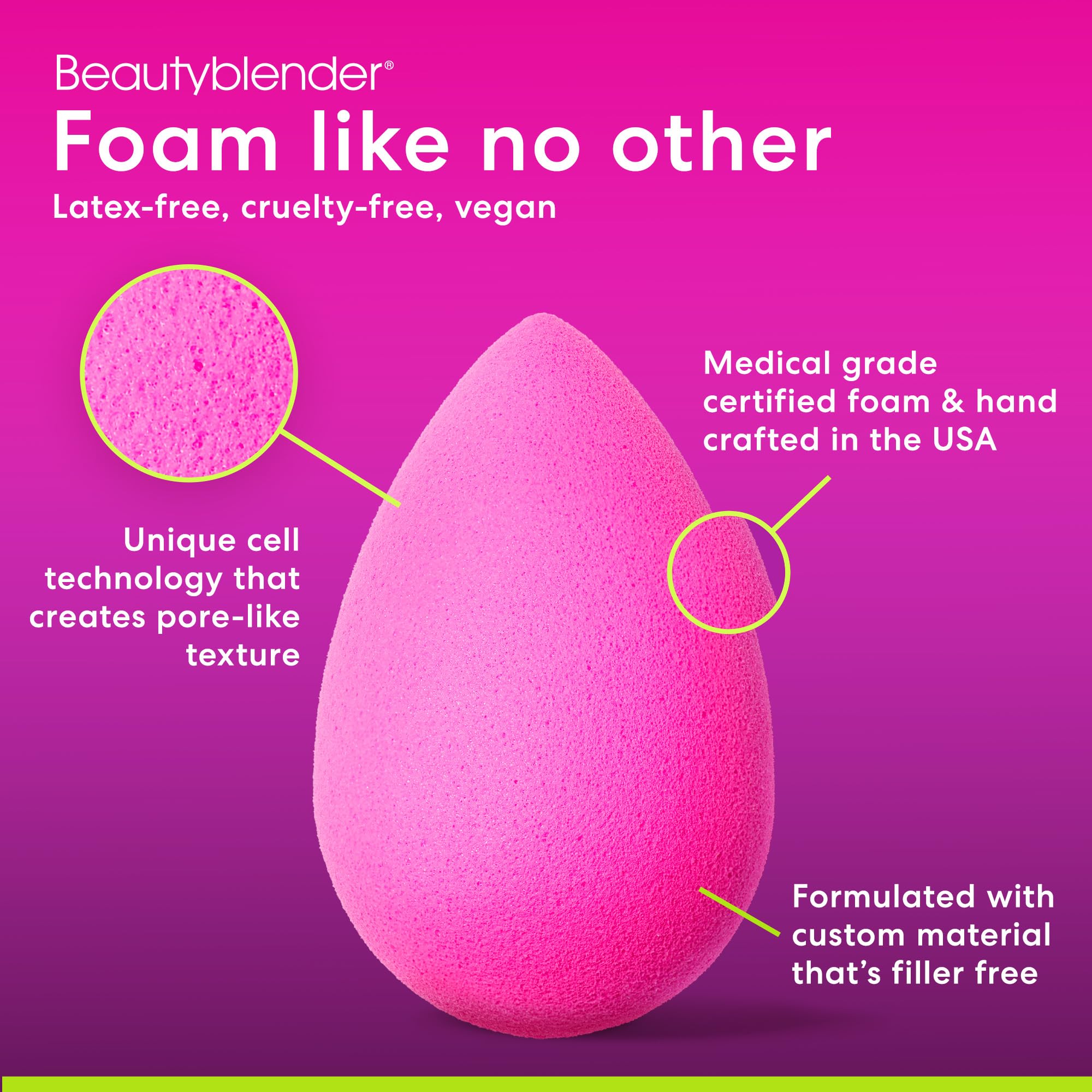 Foto 5 | Esponja De Maquillaje Beautyblender  Original Pink Con Funda Y Limpiador - Venta Internacional.