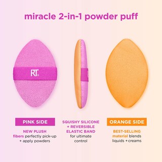 Foto 4 | Esponja Y Polvo Para Mezclar Maquillaje Puff Real Techniques, Paquete De 2 - Venta Internacional.