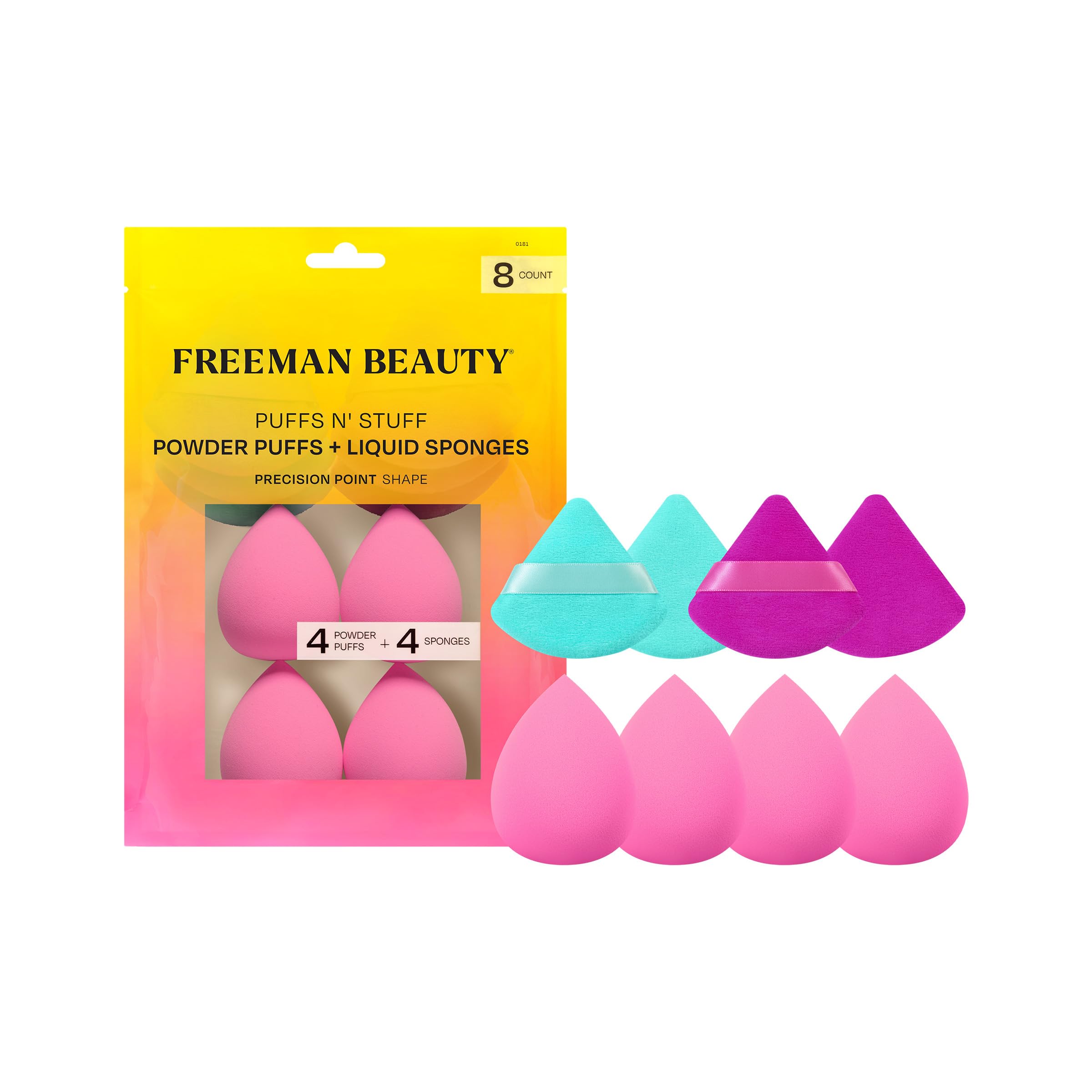 Set De Esponjas Y Polvos Para Mezclar Maquillaje Freeman, 8 Unidades - Venta Internacional.