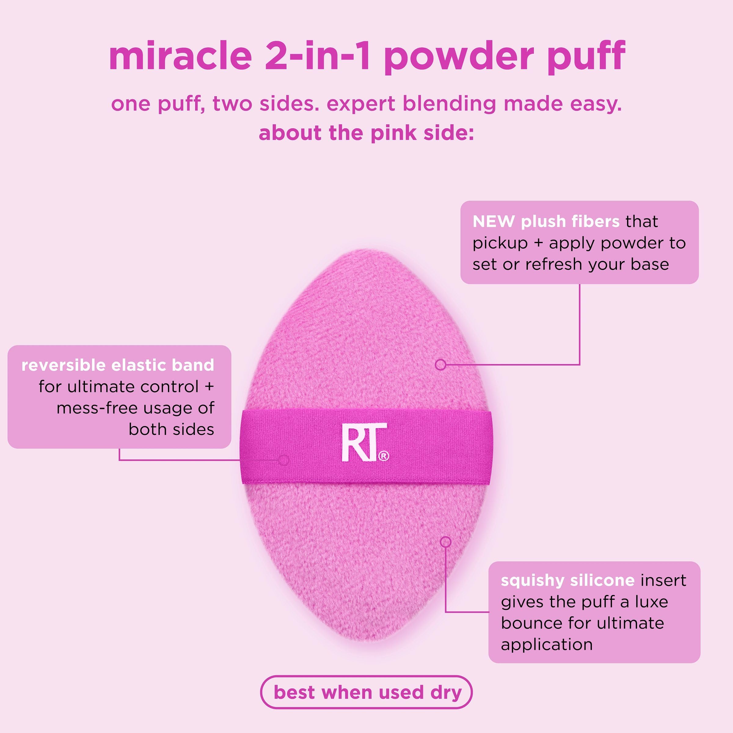 Foto 5 pulgar | Mezcla De Maquillaje Puff Real Techniques Miracle 2 En 1 X2 - Venta Internacional.