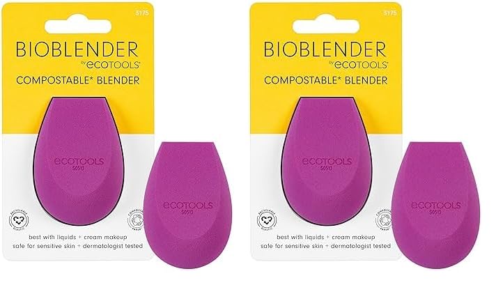 Foto 2 pulgar | Esponja De Maquillaje Ecotools Bioblender Compostable Purple X2 - Venta Internacional.