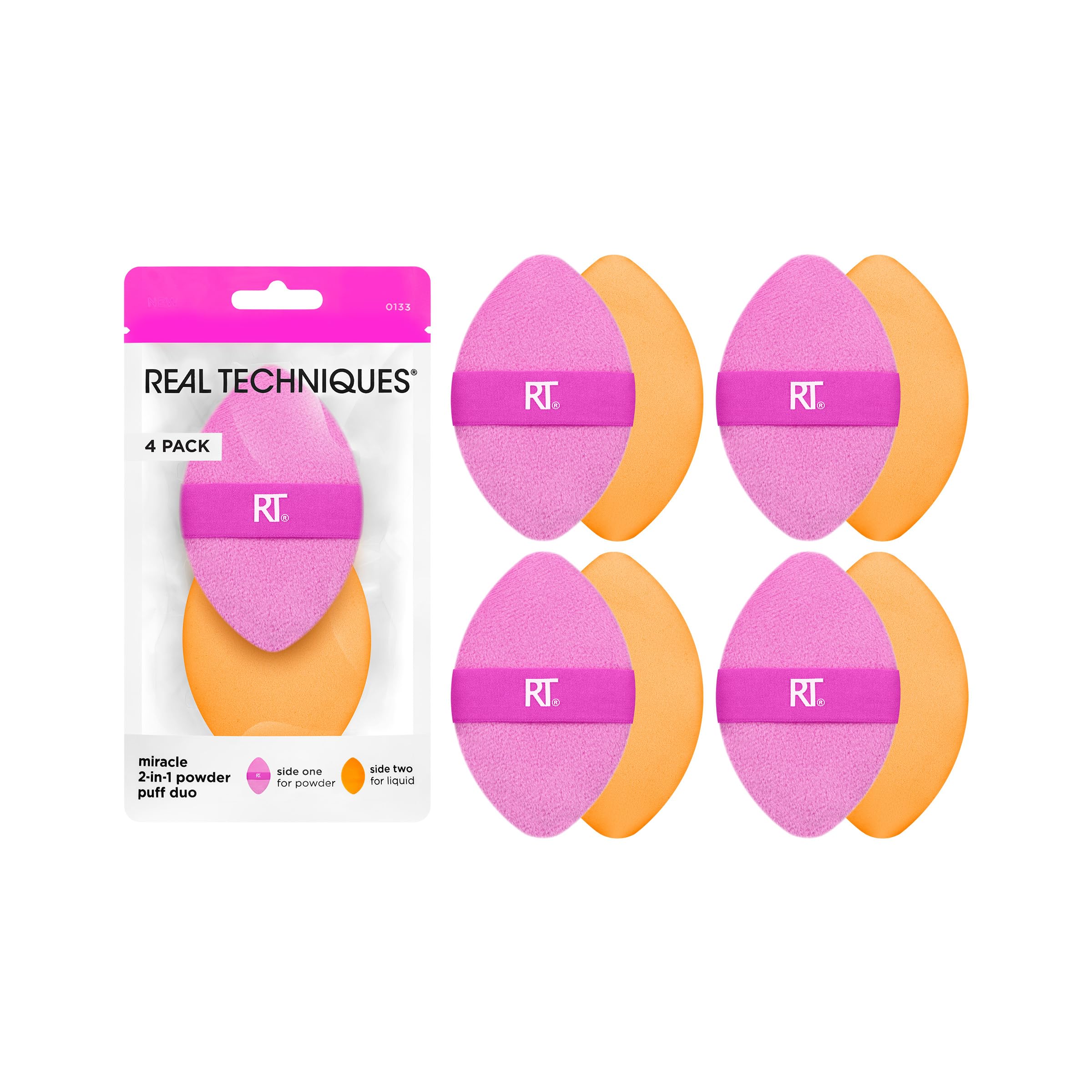 Set Powder Puff Real Techniques Miracle 2 En 1, Paquete De 4 - Venta Internacional.