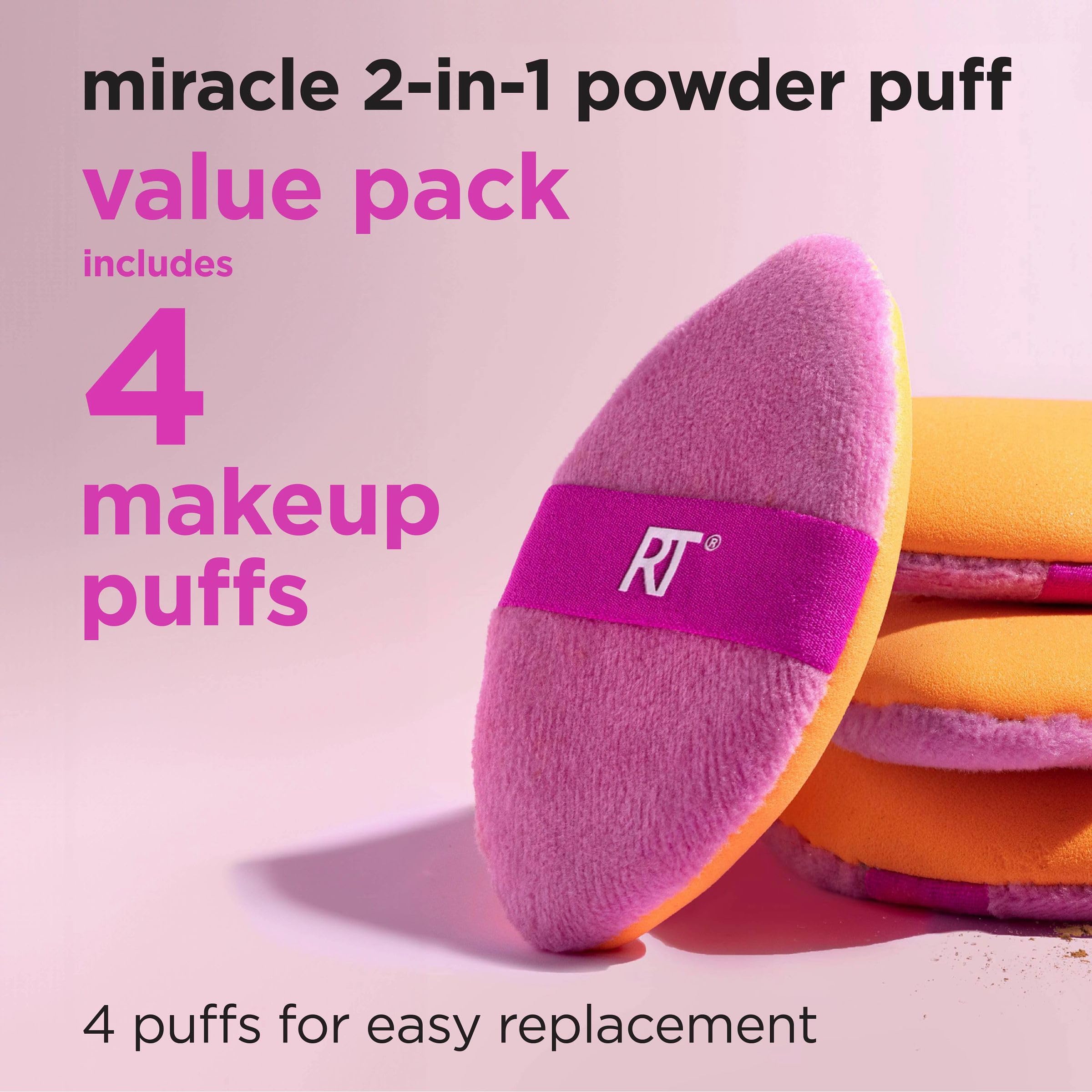 Foto 3 pulgar | Set Powder Puff Real Techniques Miracle 2 En 1, Paquete De 4 - Venta Internacional.