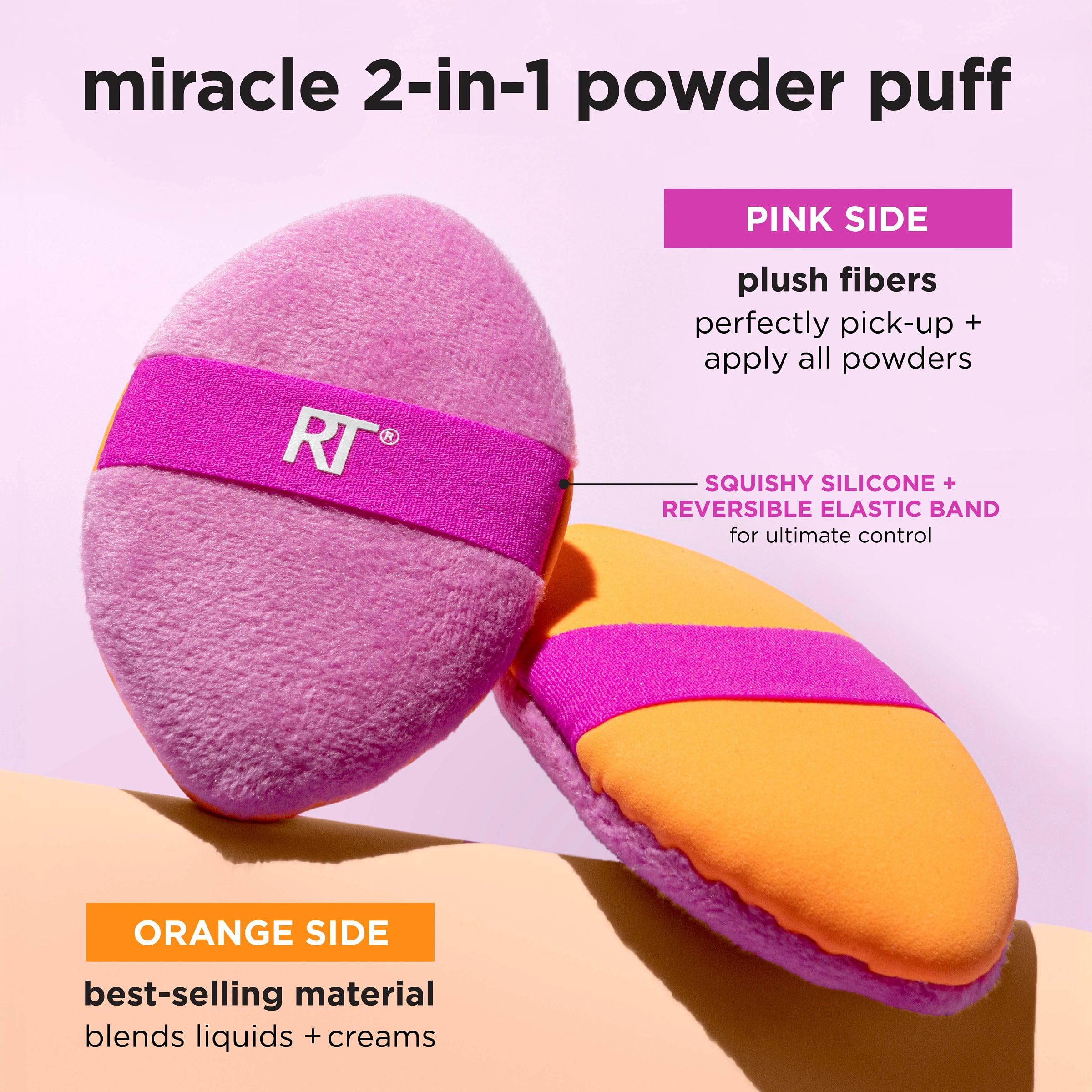 Foto 4 pulgar | Set Powder Puff Real Techniques Miracle 2 En 1, Paquete De 4 - Venta Internacional.