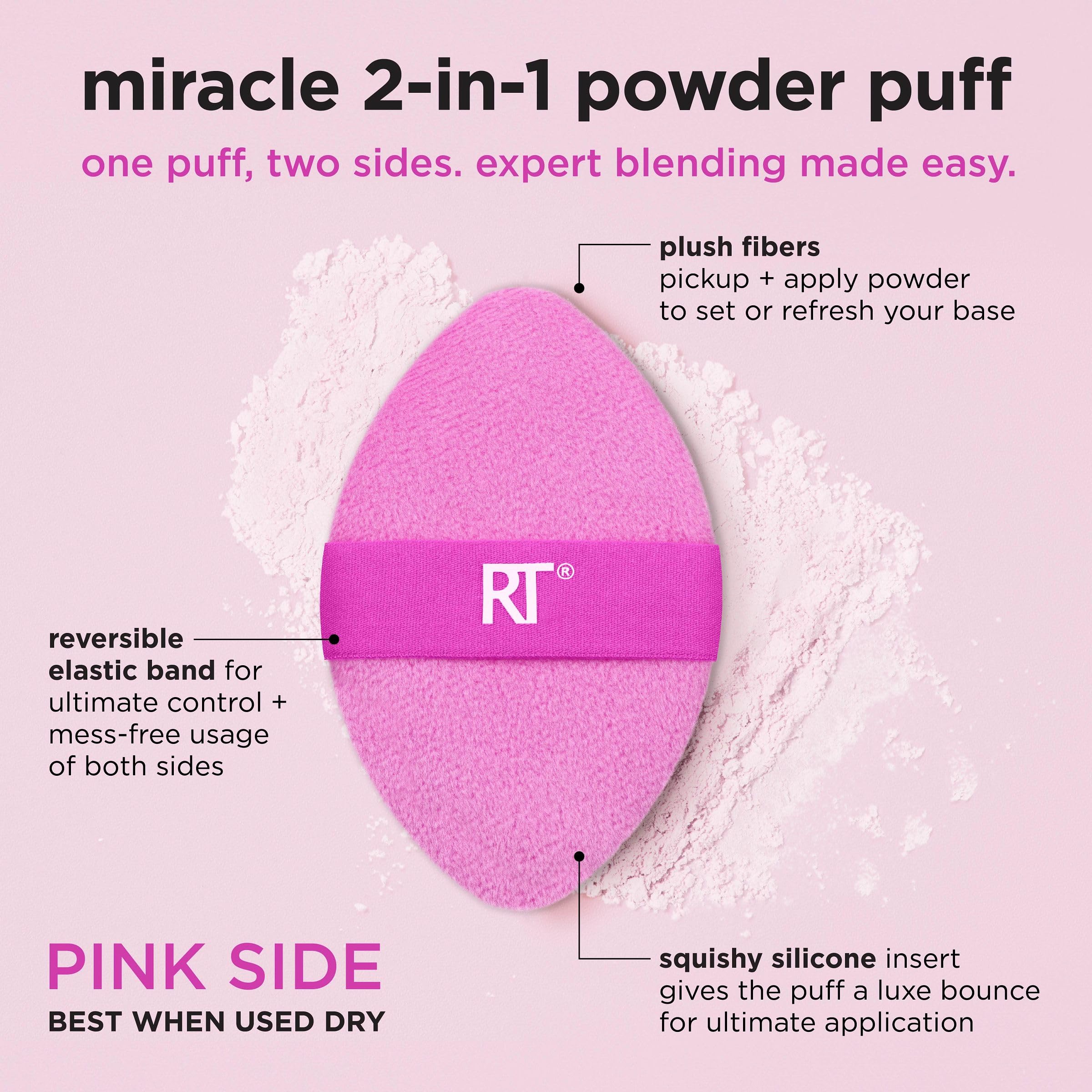 Foto 5 pulgar | Set Powder Puff Real Techniques Miracle 2 En 1, Paquete De 4 - Venta Internacional.