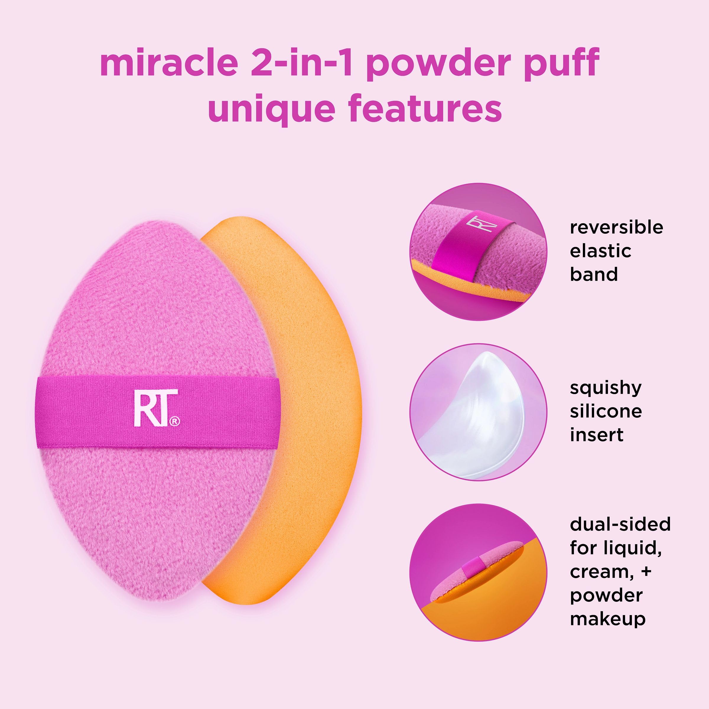 Foto 7 pulgar | Set Powder Puff Real Techniques Miracle 2 En 1, Paquete De 4 - Venta Internacional.