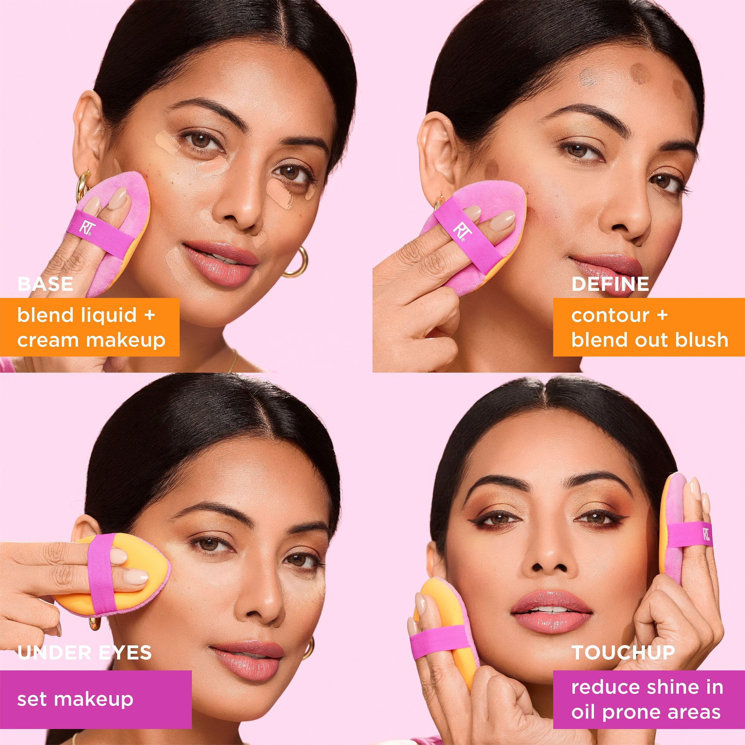 Foto 8 pulgar | Set Powder Puff Real Techniques Miracle 2 En 1, Paquete De 4 - Venta Internacional.