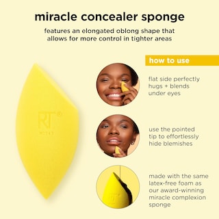 Foto 5 | Esponja Para Mezclar Maquillaje Real Techniques Miracle Concealer X2 - Venta Internacional.