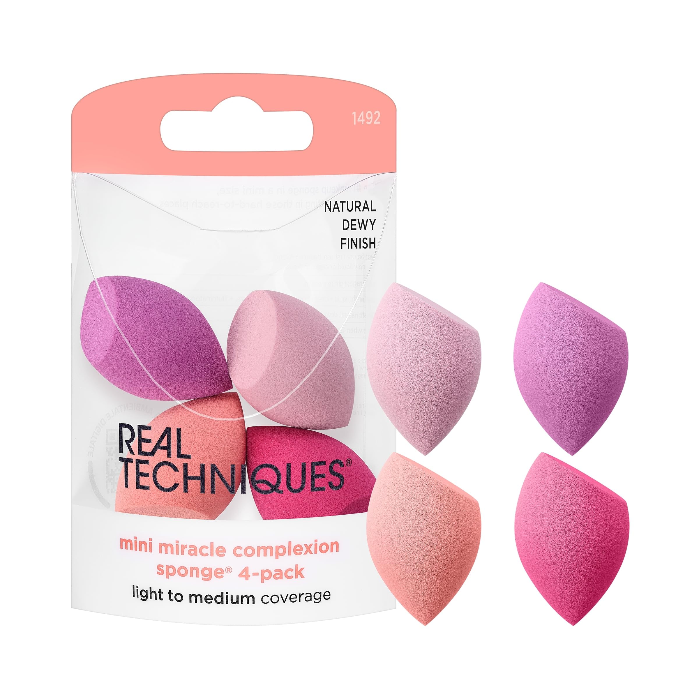 Esponjas Para Mezclar Maquillaje Real Techniques Mini Miracle X4 - Venta Internacional.