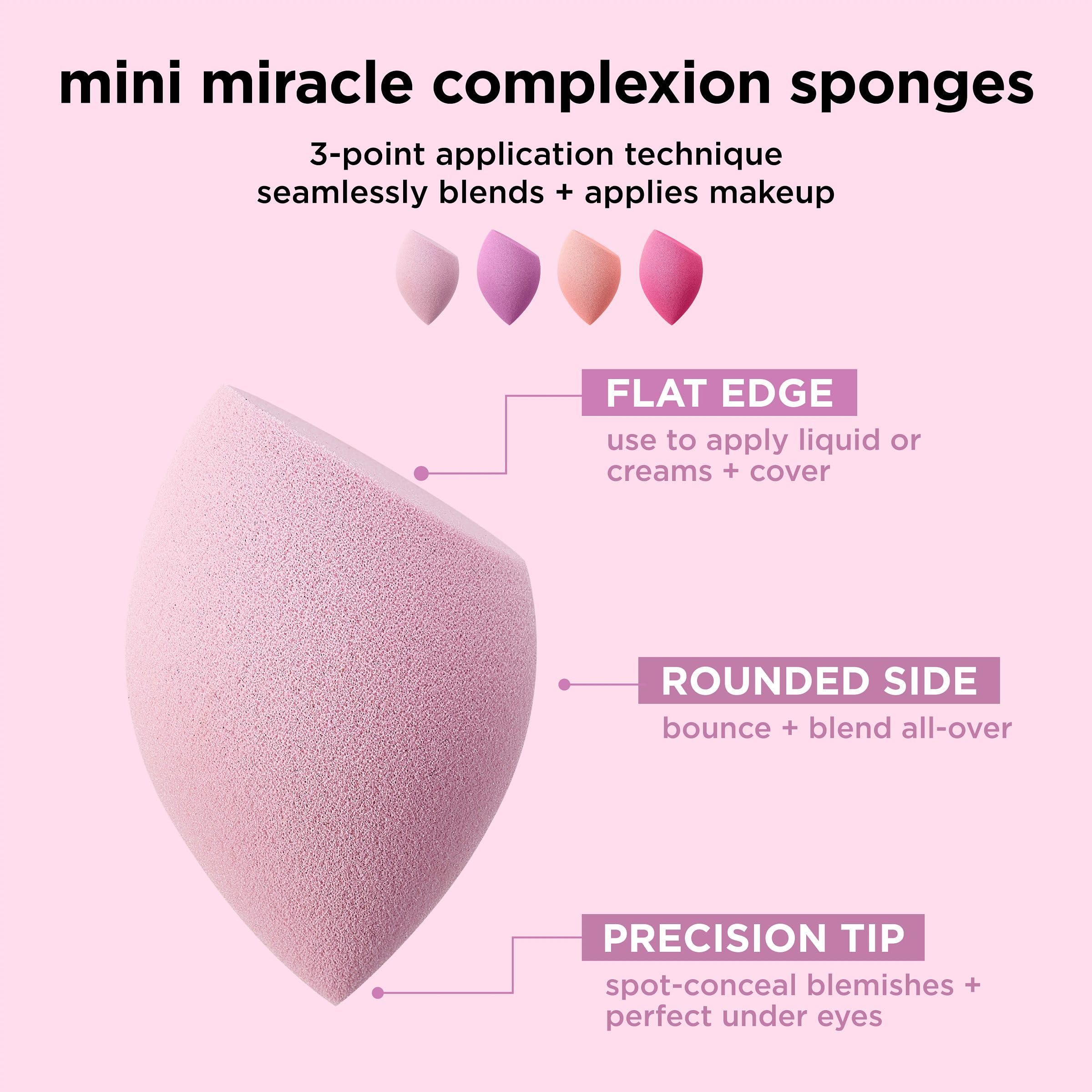 Foto 4 pulgar | Esponjas Para Mezclar Maquillaje Real Techniques Mini Miracle X4 - Venta Internacional.