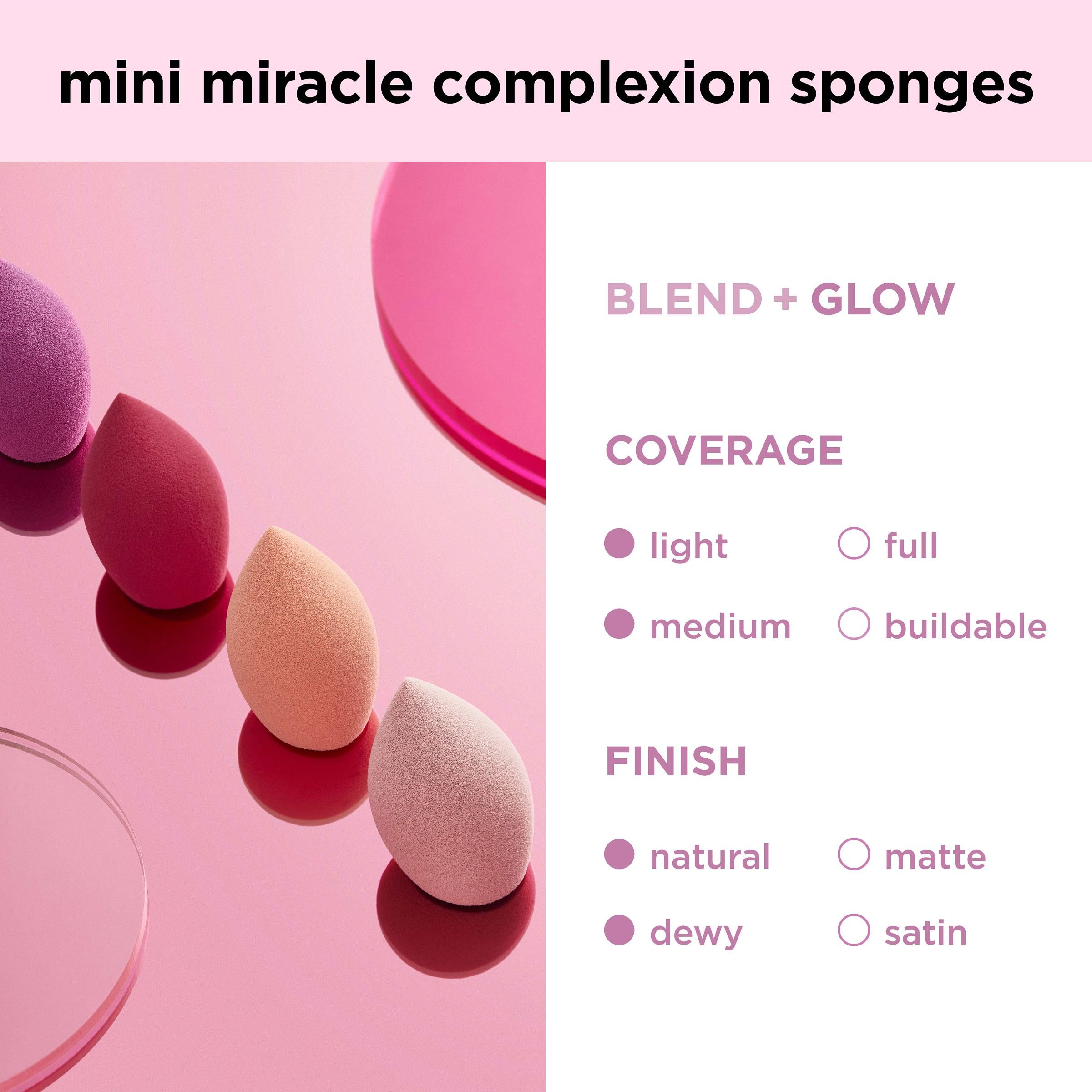 Foto 8 pulgar | Esponjas Para Mezclar Maquillaje Real Techniques Mini Miracle X4 - Venta Internacional.