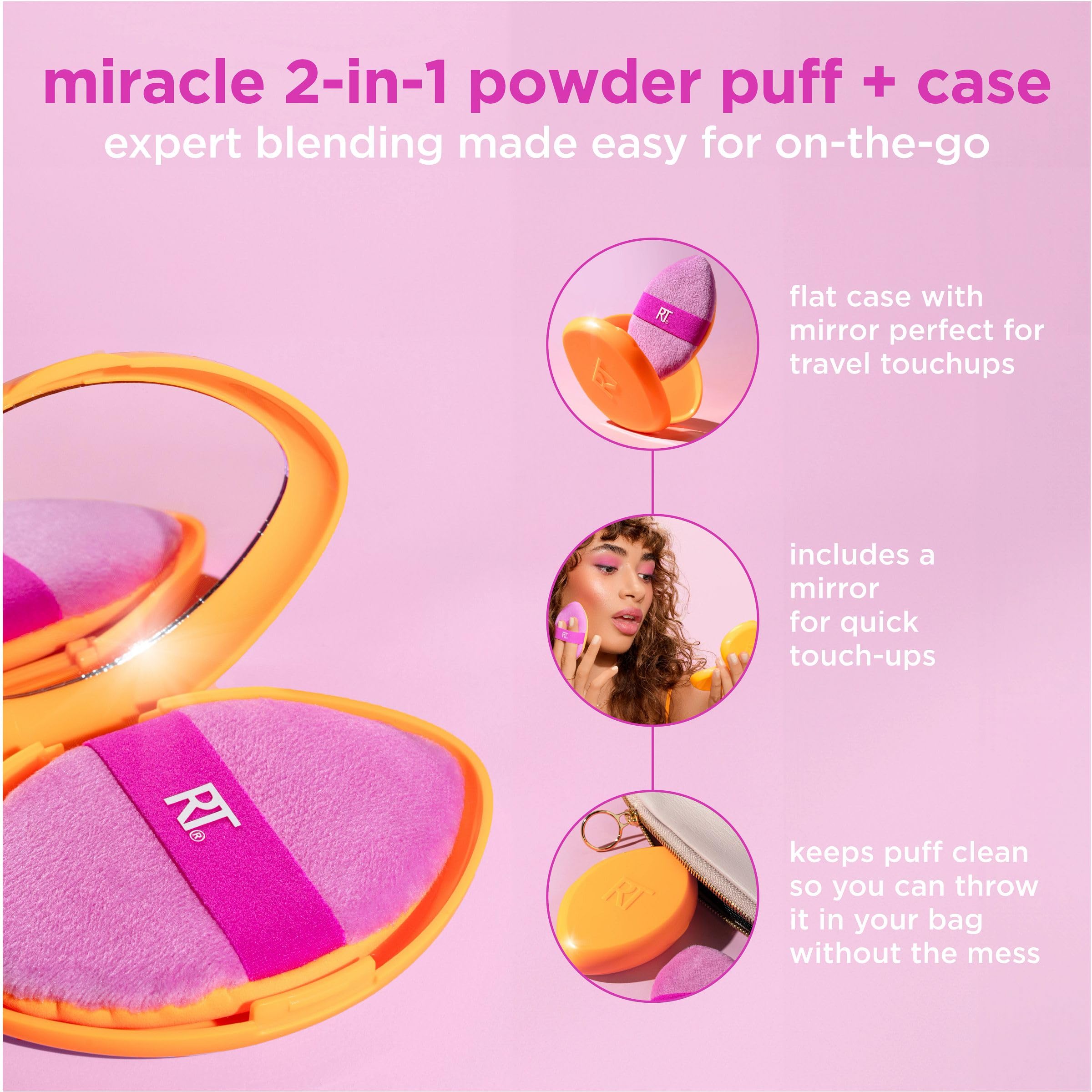 Foto 5 | Mezcla De Maquillaje Puff Real Techniques Miracle 2 En 1, 2 Unidades - Venta Internacional.