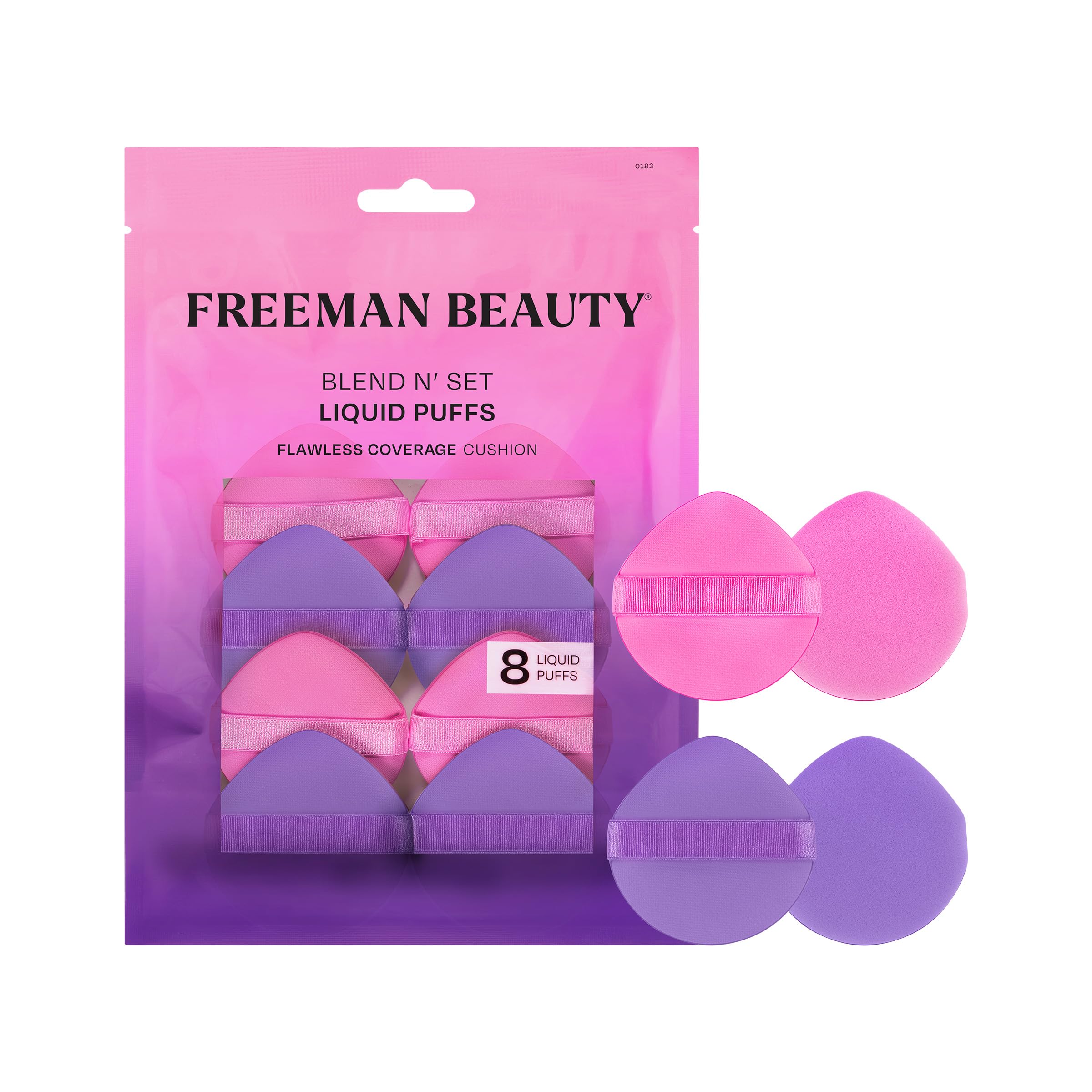 Set De Esponjas De Maquillaje Freeman Blend N' Set Liquid Puff, 8 Unidades - Venta Internacional.