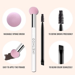 Foto 2 | Esponja de Maquillaje iMethod con Brocha para Cejas-Venta Internacional