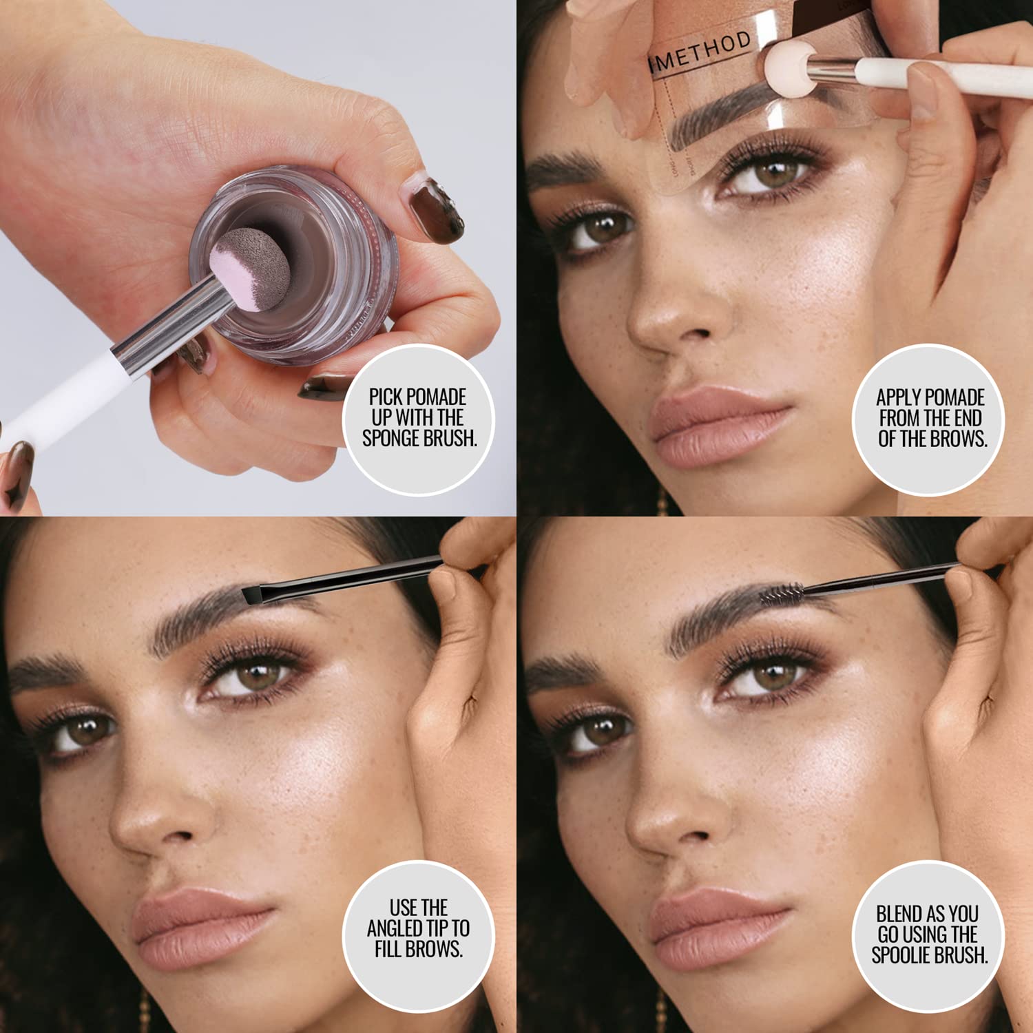 Foto 5 pulgar | Esponja de Maquillaje iMethod con Brocha para Cejas-Venta Internacional