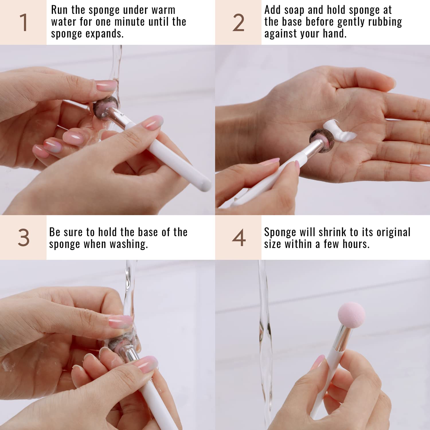 Foto 6 pulgar | Esponja de Maquillaje iMethod con Brocha para Cejas-Venta Internacional