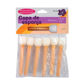 Foto 1 | Bolsa Con 3 Aplicadores En Forma De Copa De Esponja Policraft