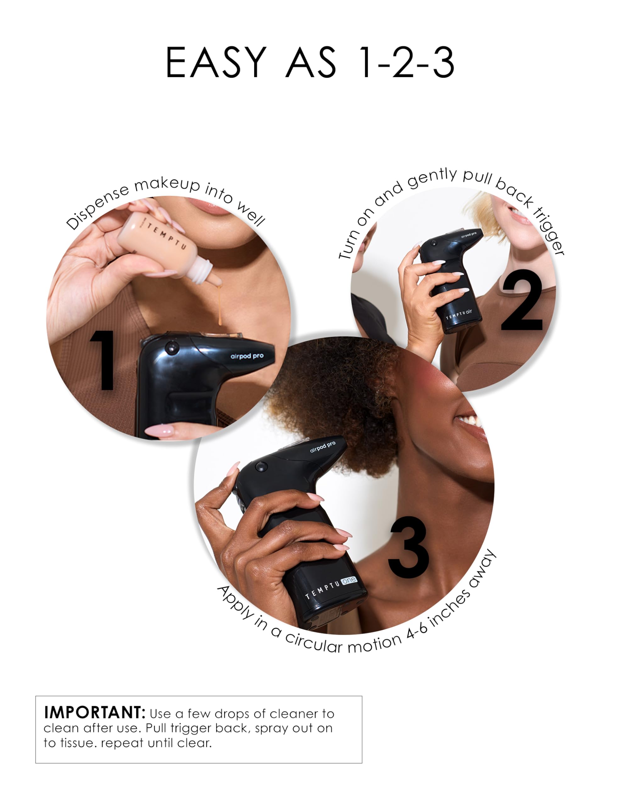 Foto 4 pulgar | Kit De Maquillaje Temptu One Airbrush Complexion Dark/deep, 11 Piezas - Venta Internacional.