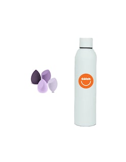 Foto 1 | Kit Esponjas Para Maquillaje 4pzas +termo De Agua Güish