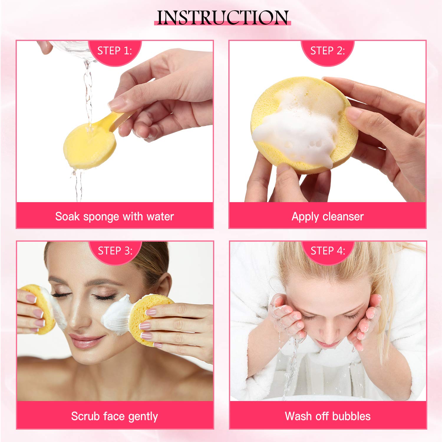 Foto 3 pulgar | Esponja Facial Comprimida Patelai De 120 Piezas Para Desmaquillar - Venta Internacional.