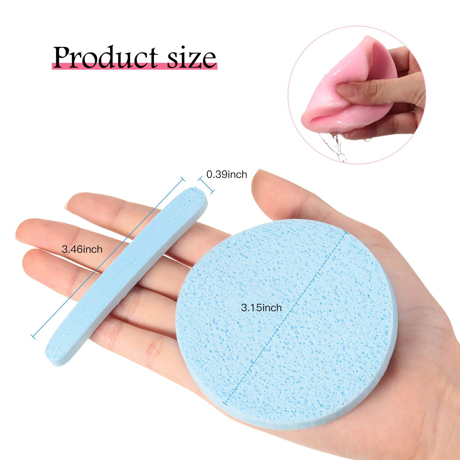 Foto 5 pulgar | Esponja Facial Comprimida Patelai De 120 Piezas Para Desmaquillar - Venta Internacional.