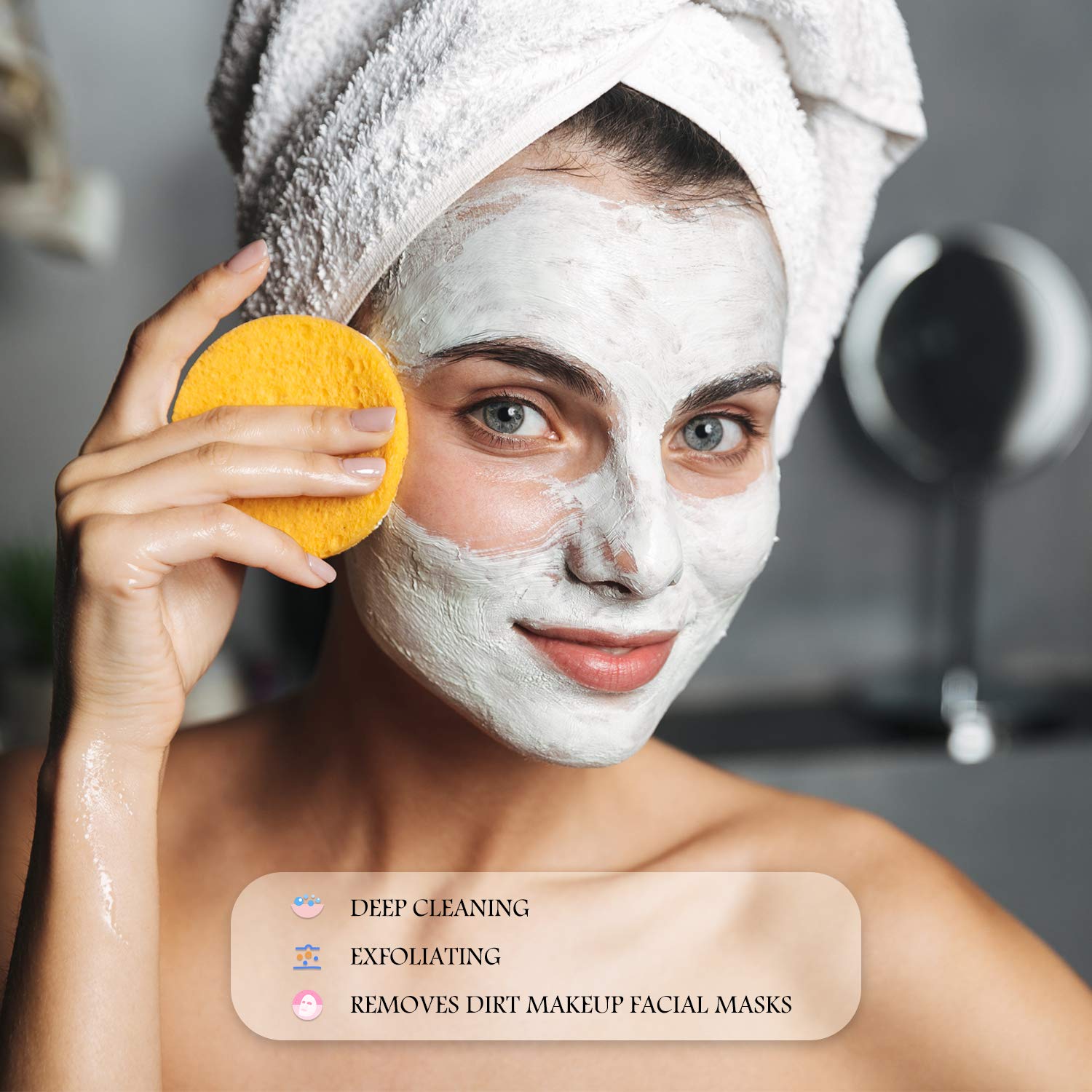 Foto 5 | Esponja Facial Comprimida Patelai De 120 Piezas Para Desmaquillar - Venta Internacional.