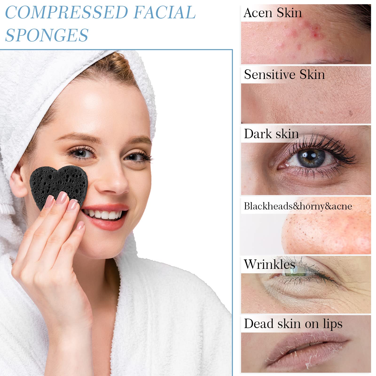 Foto 4 | Esponjas Faciales Comprimidas Sieral 120 Piezas Con Contenedor - Venta Internacional.