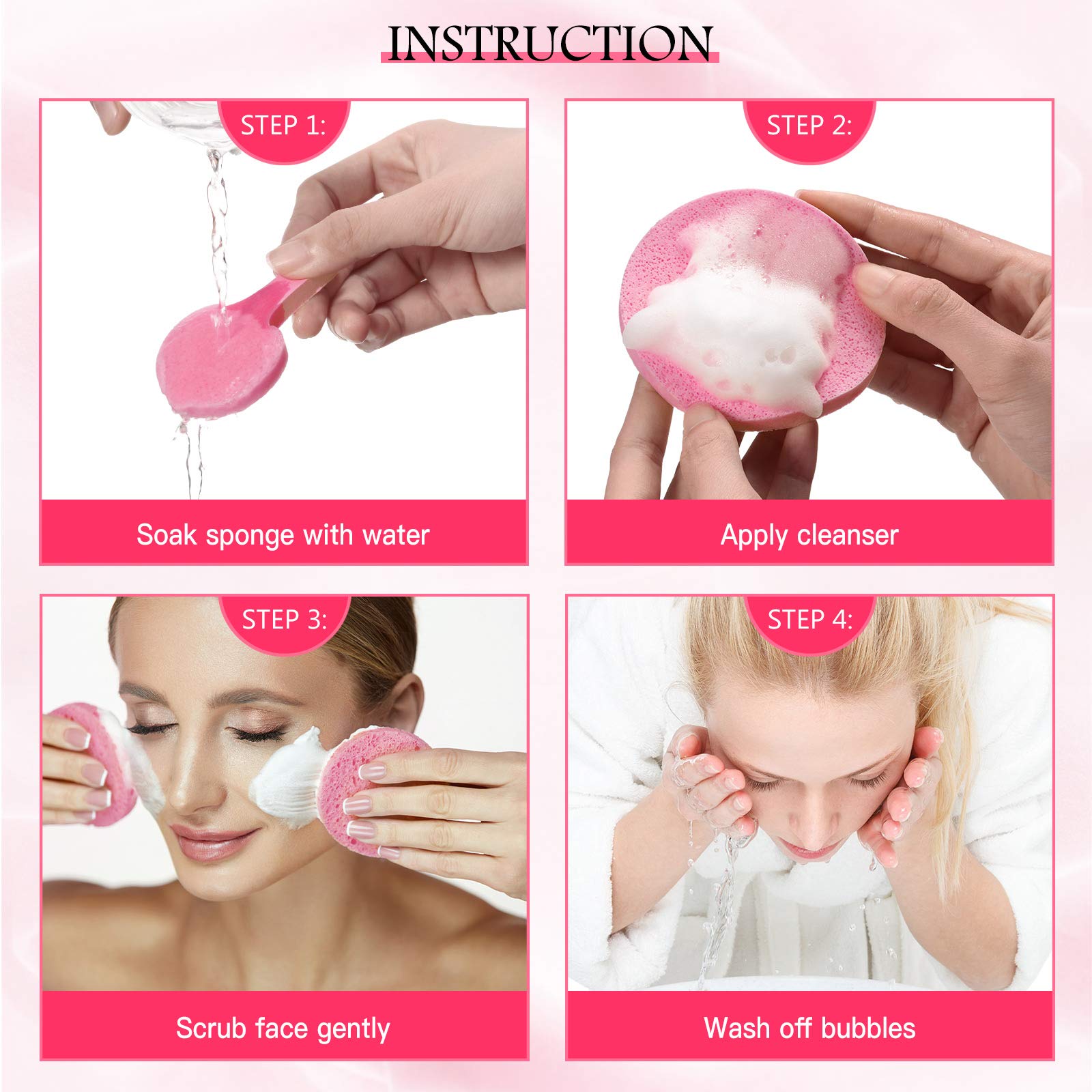 Foto 3 pulgar | Esponja Facial Comprimida Patelai De 120 Piezas Para Desmaquillar - Venta Internacional.