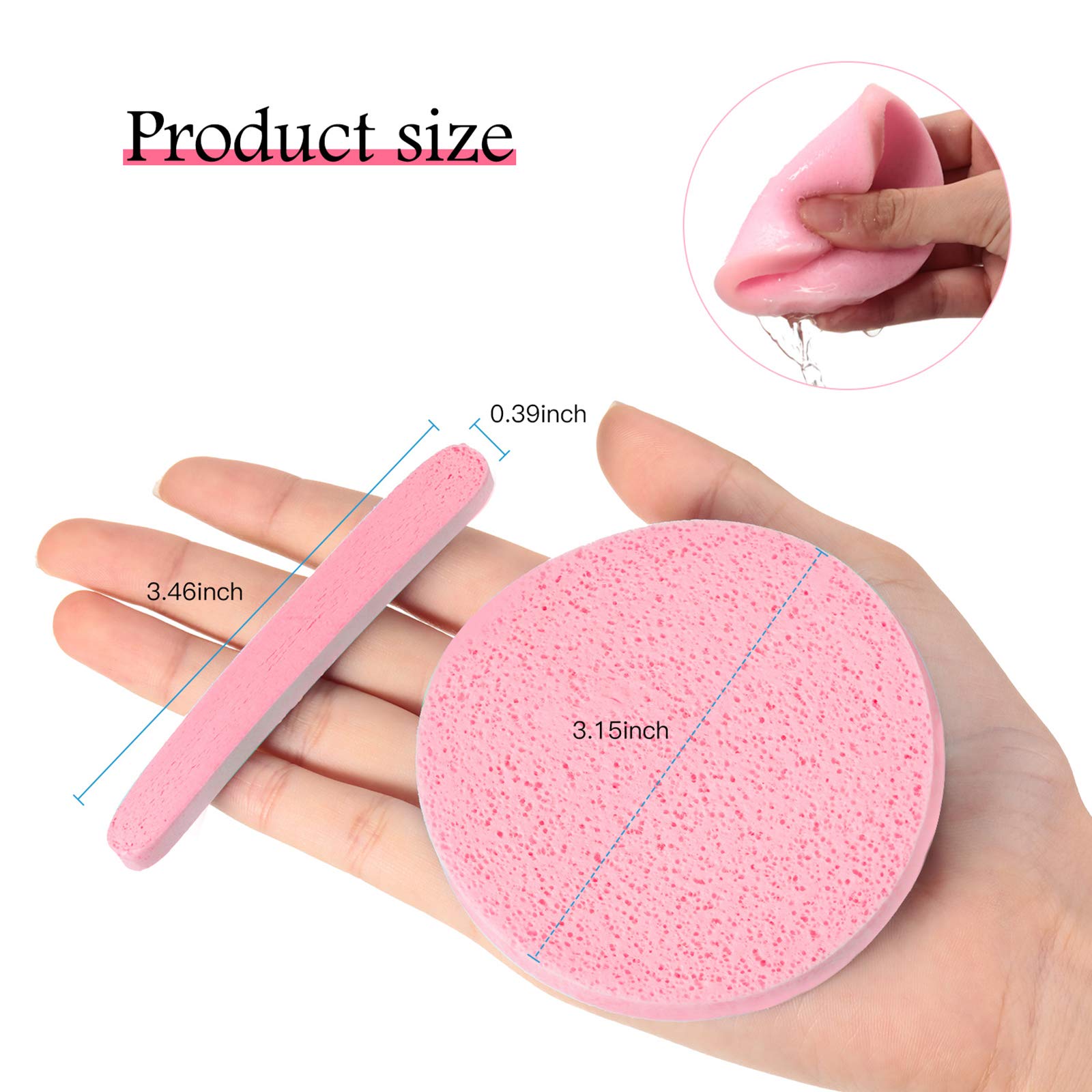 Foto 5 pulgar | Esponja Facial Comprimida Patelai De 120 Piezas Para Desmaquillar - Venta Internacional.