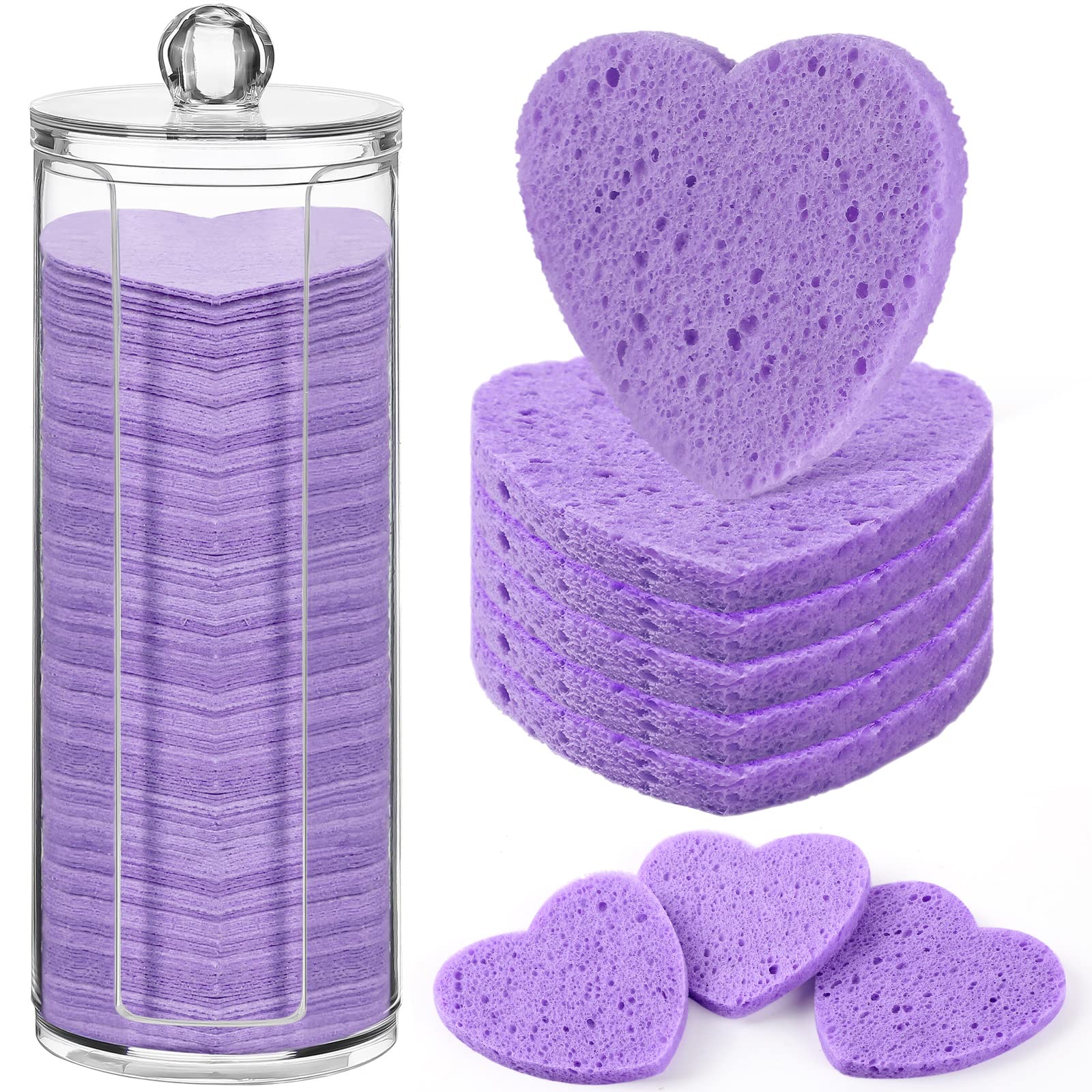 Esponjas Faciales Comprimidas Sieral 120 Piezas Con Contenedor - Venta Internacional. $903