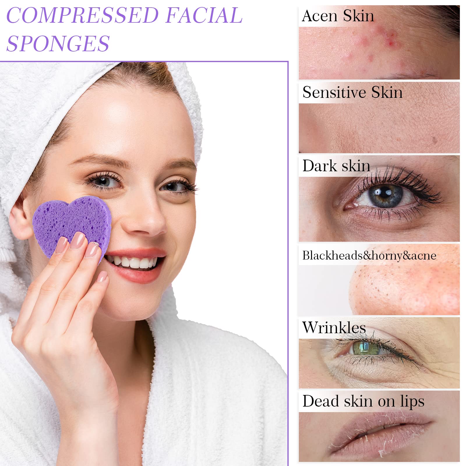 Foto 5 pulgar | Esponjas Faciales Comprimidas Sieral 120 Piezas Con Contenedor - Venta Internacional.
