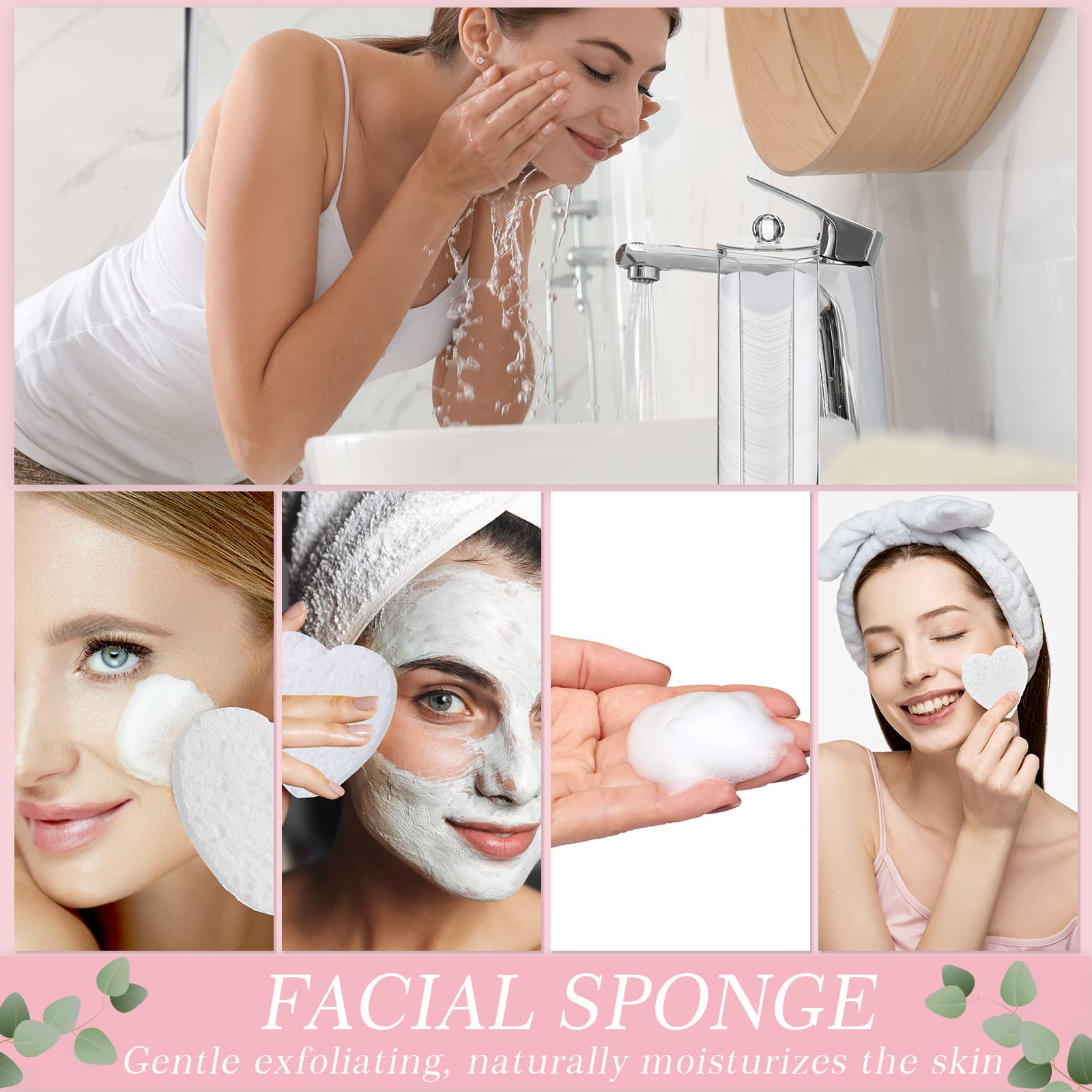 Foto 4 pulgar | Esponjas Faciales Sieral, 120 Unidades, Comprimidas Con Recipiente - Venta Internacional.