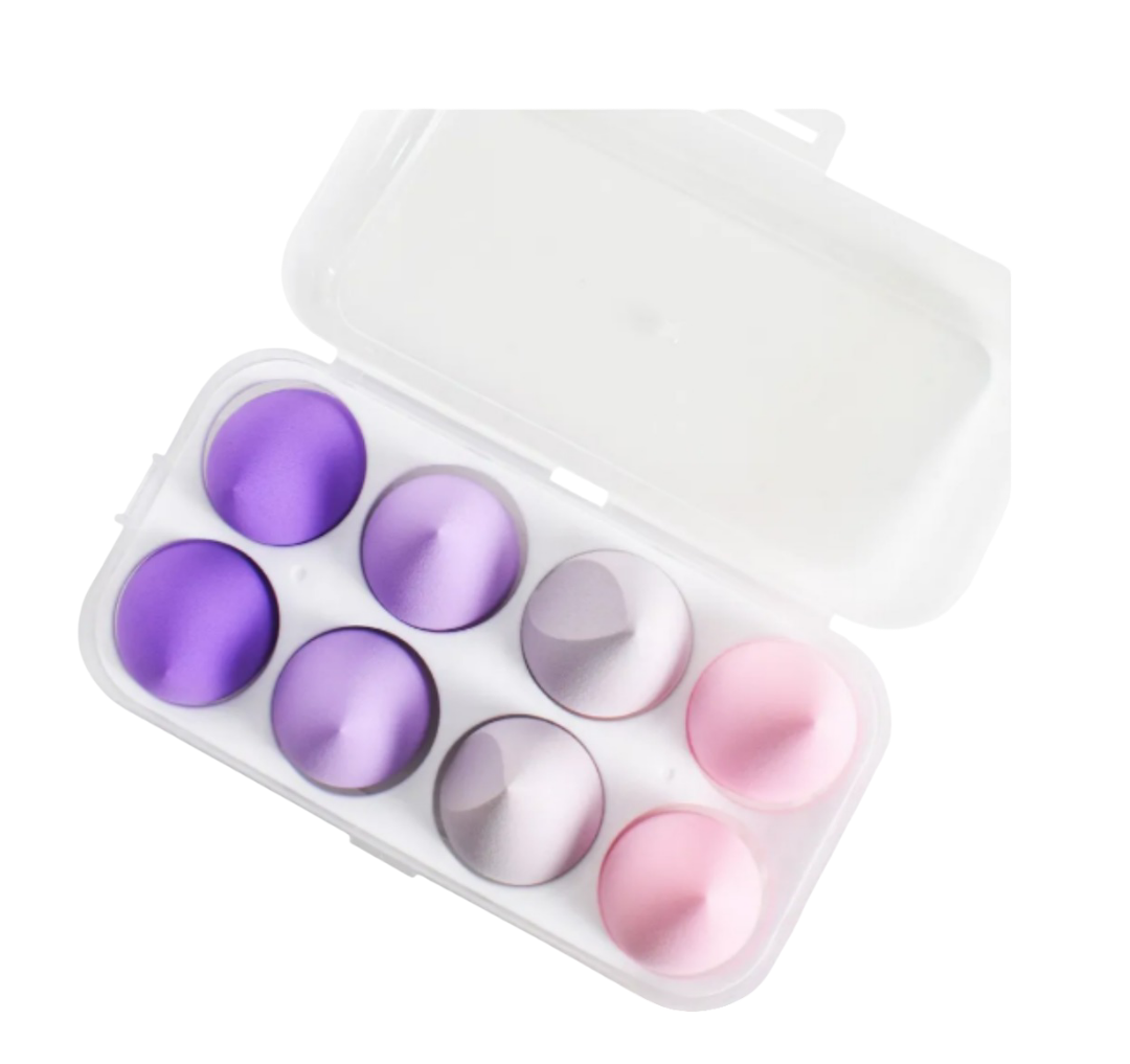 Foto 2 pulgar | Xtellar Kit De Esponjas De Maquillaje 8 Piezas Con Caja De Almacenamiento Elegante