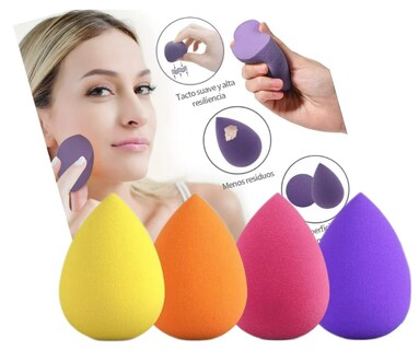 Foto 3 | Conjunto Xtellar De 4 Esponjas Premium Para Maquillaje - Diversidad Y Calidad Inigualable