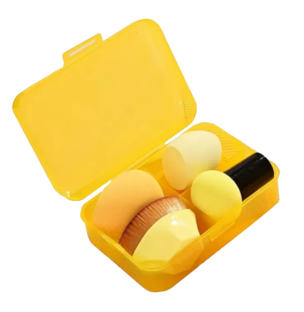 Foto 2 pulgar | Kit De Belleza Xtellar: Esponja Profesional Y Brochas Kabuki Para Maquillaje Premium