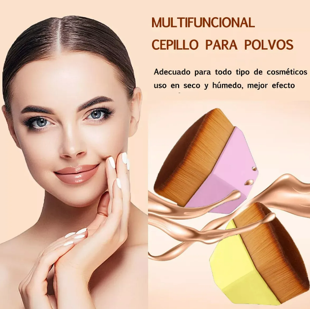 Foto 3 | Kit De Belleza Xtellar: Esponja Profesional Y Brochas Kabuki Para Maquillaje Premium