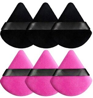 Foto 1 | Xtellar Esponja Rosa Y Negro Maquillaje Profesional 6 Pcs Con Estuche – Beauty Blender Versátil
