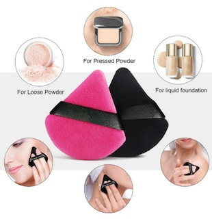 Foto 2 | Xtellar Esponja Rosa Y Negro Maquillaje Profesional 6 Pcs Con Estuche – Beauty Blender Versátil