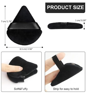 Foto 3 | Xtellar Esponja Rosa Y Negro Maquillaje Profesional 6 Pcs Con Estuche – Beauty Blender Versátil