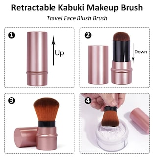 Foto 3 | Xtellar Beauty: Set De 5 Esponjas De Maquillaje Profesional Y Brocha Kabuki Retráctil