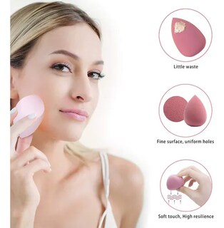 Foto 2 | 6 Esponjas De Maquillaje Xtellar Para Base Con Mini Esponja Y Soport