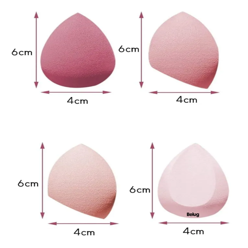 Foto 3 pulgar | Kit Esponja De Maquillaje Caja De 8 Piezas Belug   Rosa