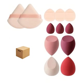 Foto 1 | Esponja Maquillaje En Polvo 12 Pcs Beauty Blender Con Caja Belug Multicolor
