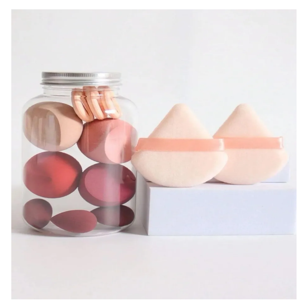 Foto 3 pulgar | Esponja Maquillaje En Polvo 12 Pcs Beauty Blender Con Caja Lab.g  Multicolor