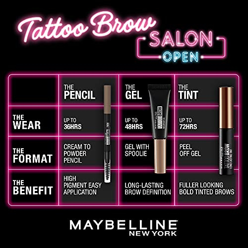 Foto 9 pulgar | Venta Internacional-Delineador de Cejas Maybelline New York Tattoo Brow