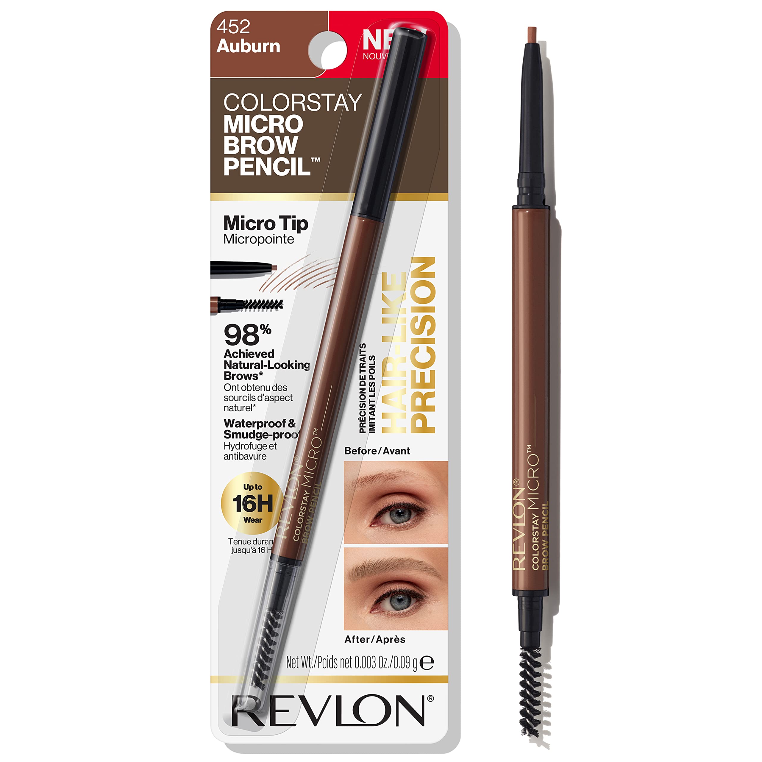 Foto 2 pulgar | Venta Internacional - Lápiz de Cejas Revlon Colorstay Auburn Waterproof 452