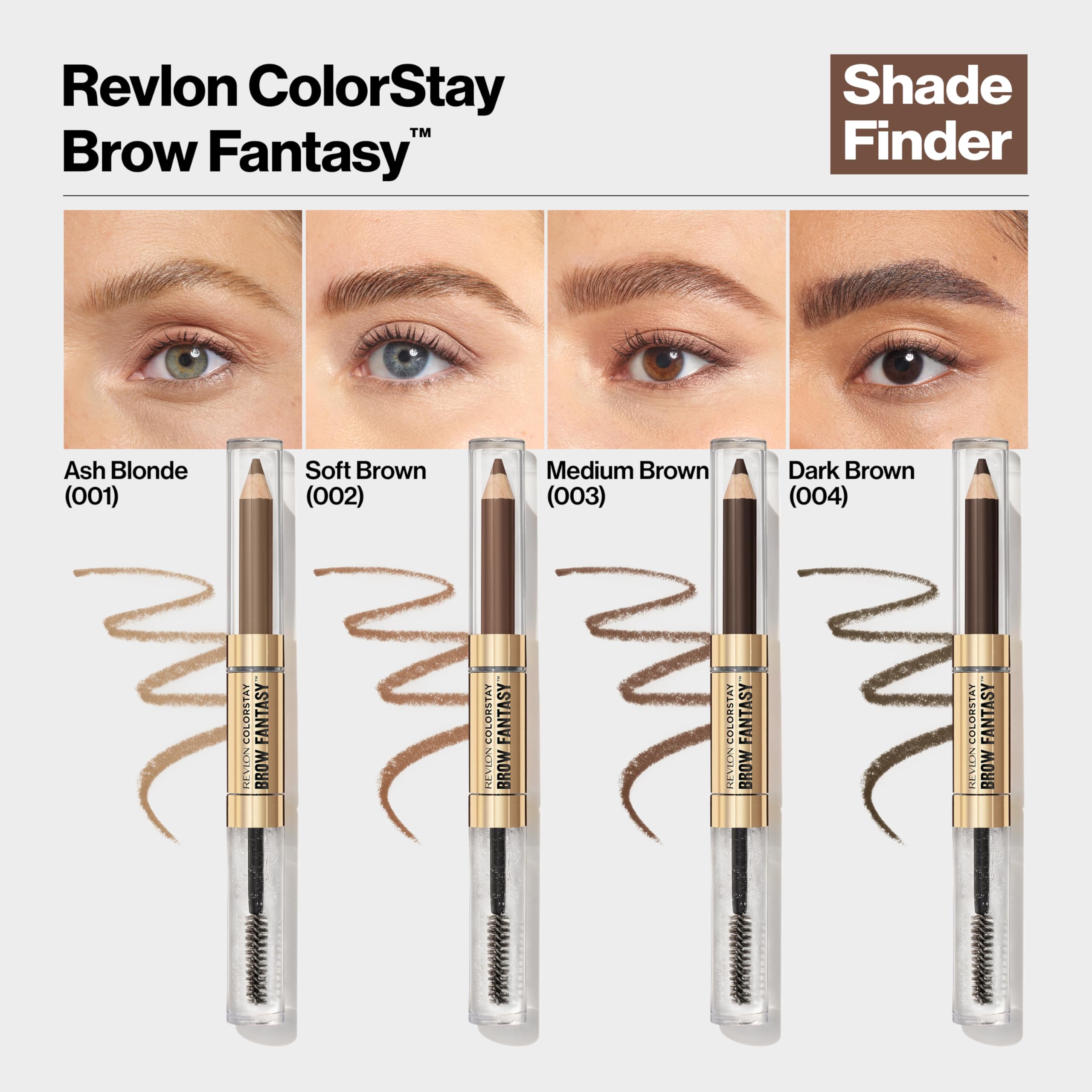 Foto 6 pulgar | Venta Internacional - Lápiz De Cejas Revlon Colorstay Brow Fantasy 103 Medium Brow