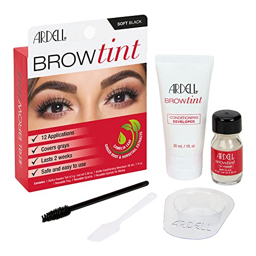 Foto 8 pulgar | Venta Internacional - Ardell Brow Tint Soft Black, Semipermanente De Larga Duració