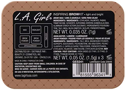 Foto 3 | Venta Internacional - Kit De Cejas L.a. Girl, Ligero Y Brillante